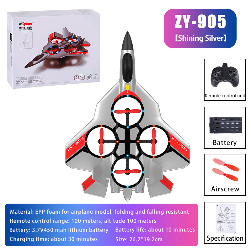 Zhiyang toy remote control four axis fighter glider foam EPP fixed wing roll remote control aircraft model