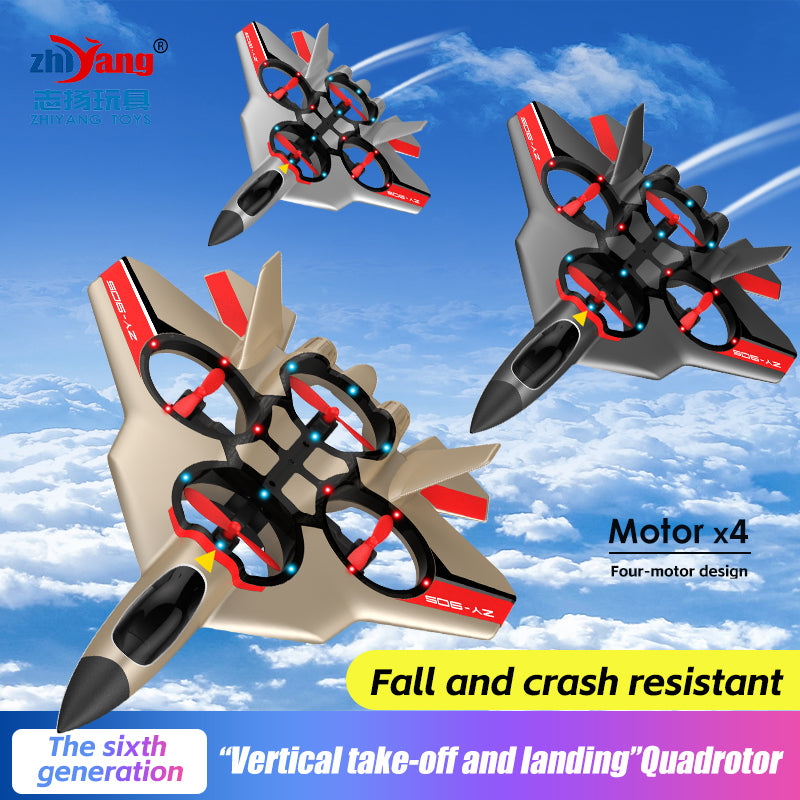 Zhiyang toy remote control four axis fighter glider foam EPP fixed wing roll remote control aircraft model