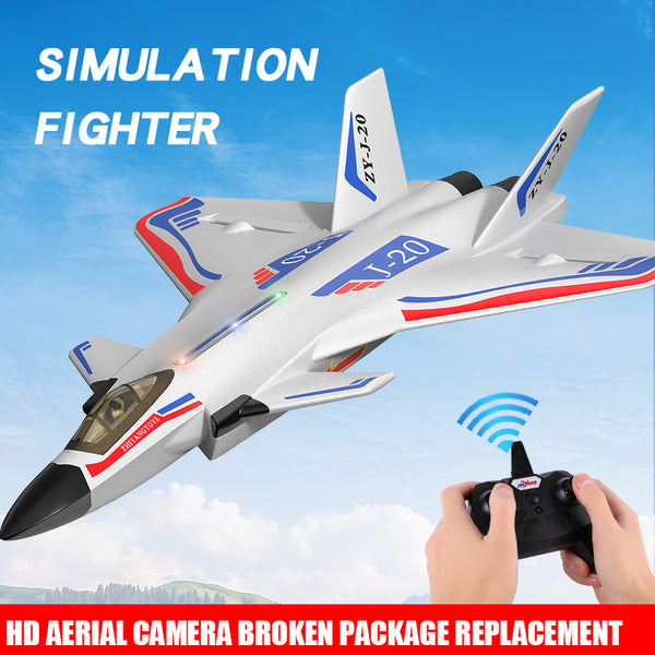 Zhiyang toy remote control aircraft new J20 International Children's Day gift fall resistant high-speed model outdoor glider simulation